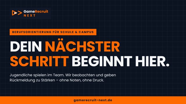 Next: Keyvisual "Dein nächster Schritt"